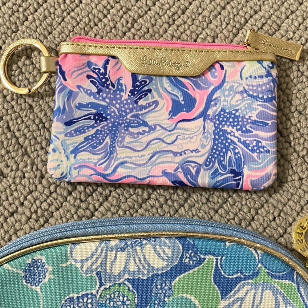 Lilly Pulitzer Cosmetic Bag And Key Bag Holder - Picture 3 of 5